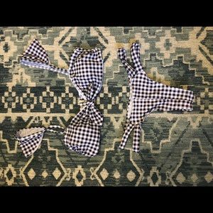 🌈 Gingham Ruffle Bikini
